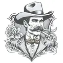 tombstone doc holliday we play for blood member tattoo design idea