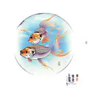 goldfish in an antique lamp tattoo design idea