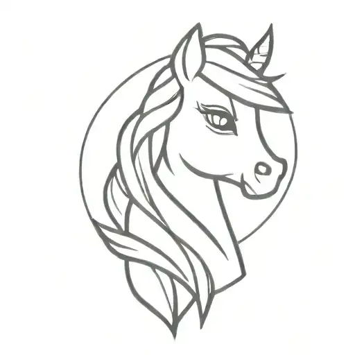 pony cutie mark tattoo design idea