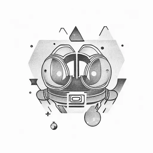 astronaut and alien smoking weed together tattoo design idea