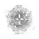 viking symbol for war and God  tattoo design idea