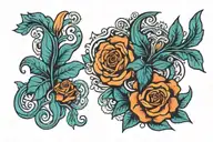 state of Georgia and state of texas tattoo design idea