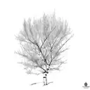 aspen, oak and willow tree  tattoo design idea