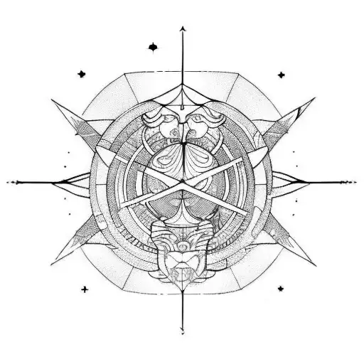 Gemini, Virgo, Scorpio and Pisces tattoo design idea