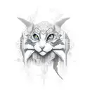 Ukrainian cross-stitch tattoo design idea