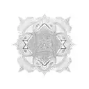 Ukrainian ornament tattoo design idea