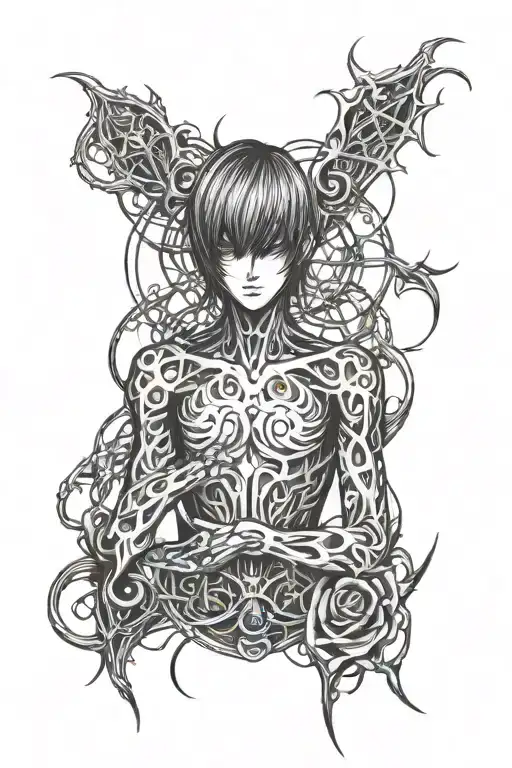 Light Yagami tattoo design idea
