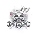 grease monkey tattoo design idea