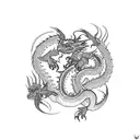 scales with dragon tattoo design idea