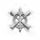 cross with God is Greater than the Highs and Lows tattoo design idea