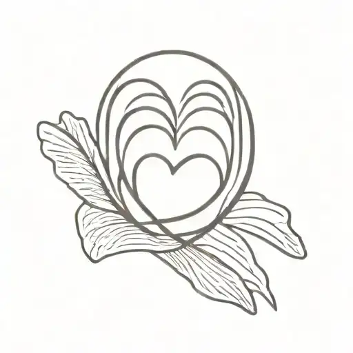 fingerprint heart tattoo design idea
