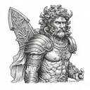 mars roman god tattoo design idea