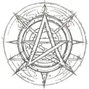 anarchist symbol tattoo design idea