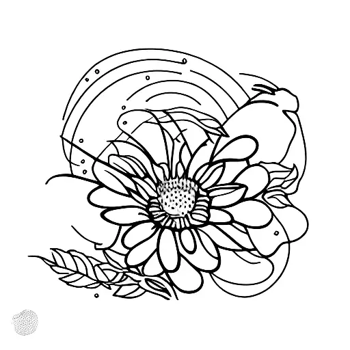 birth flowers, February, April, July, August, October, November tattoo design idea