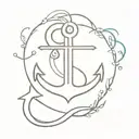 anchor heart infinity symbol   tattoo design idea