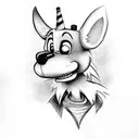 Mangle from fnaf tattoo design idea