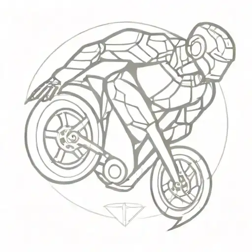 ironman triathlon logo tattoo design idea