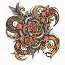 Scratch marks all across tattoo design idea