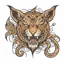 Scratch marks all across tattoo design idea