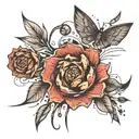 Scratch marks all across tattoo design idea