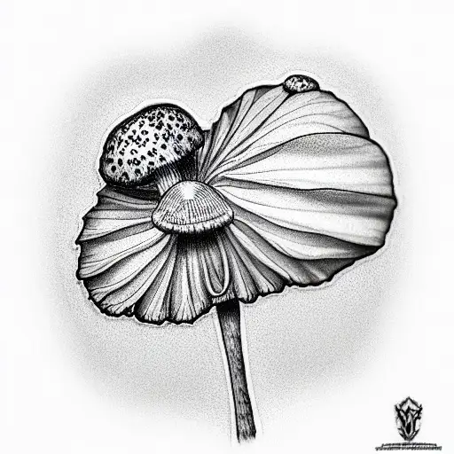 fly agaric tattoo design idea