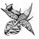 fly agaric tattoo design idea