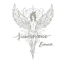evanescence logo with lyrics why must we fall apart to understand how to fly I will find a way  tattoo design idea