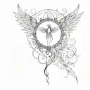 evanescence logo with lyrics why must we fall apart to understand how to fly I will find a way  tattoo design idea
