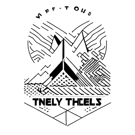 Twenty one pilots logo, negative space, trees, fire tattoo design idea