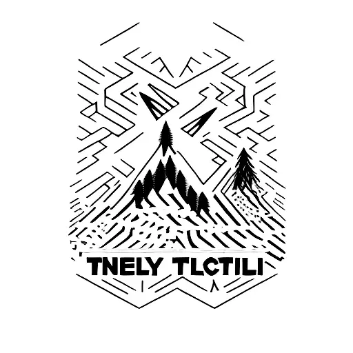 Twenty one pilots logo, negative space, trees, fire tattoo design idea