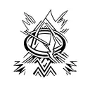 Twenty one pilots logo, negative space, trees, fire tattoo design idea