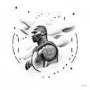 mamba mentality Hollywood sign  tattoo design idea