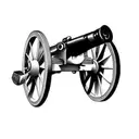a cannon tattoo design idea