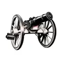 a cannon tattoo design idea