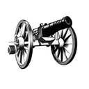 a cannon tattoo design idea