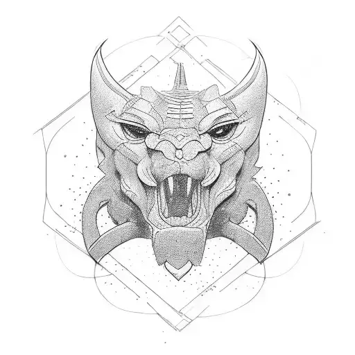 representation of strength, family like orientational qualities and peace tattoo design idea