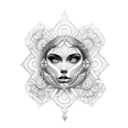 Soleil Mental coeur tattoo design idea