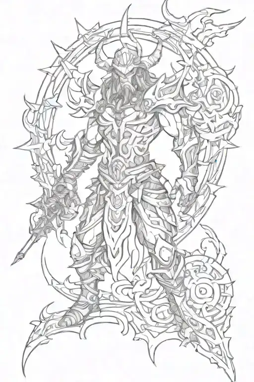 diablo video game tattoo design idea