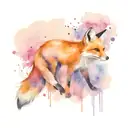 Fox tattoo design idea