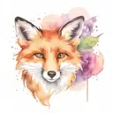 Fox tattoo design idea