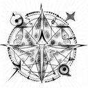 Third Eye with cancer constellation  tattoo design idea