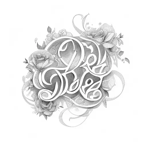 Maria Flor Lettering Design tattoo design idea