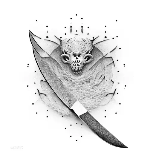 The dullest knife just sawing back and forth And ripping through the softest skin there ever was tattoo design idea