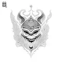 Traditional Serbian folk dance in intricate dotwork tattoo design idea