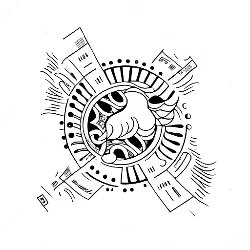 band line on forearm tattoo design idea