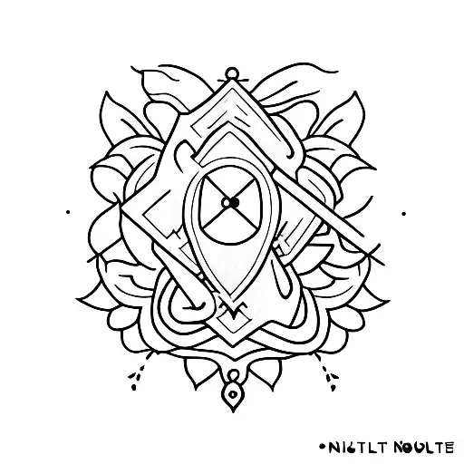 4 noble truth with line on forearm tattoo design idea