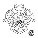 4 noble truth with line on forearm tattoo design idea