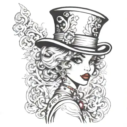 betty boop face tattoo design idea