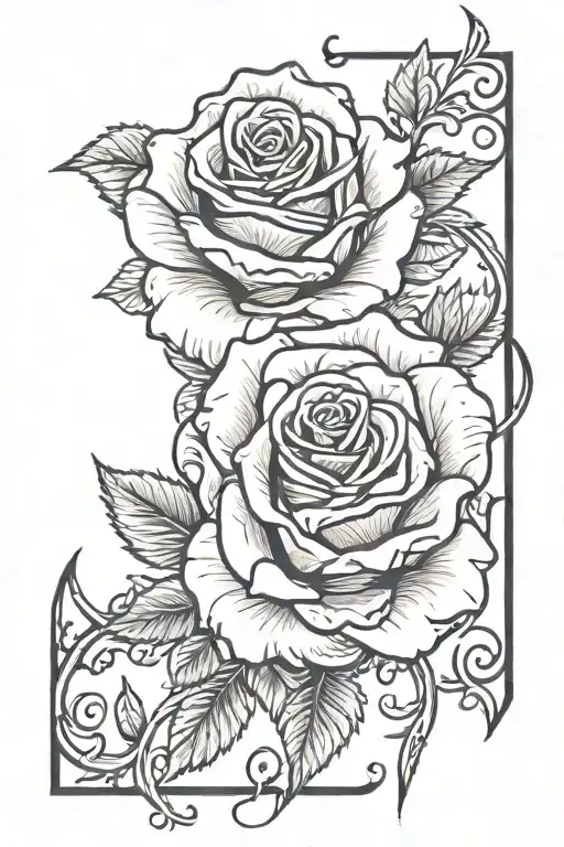rose spine tattoo tattoo design idea