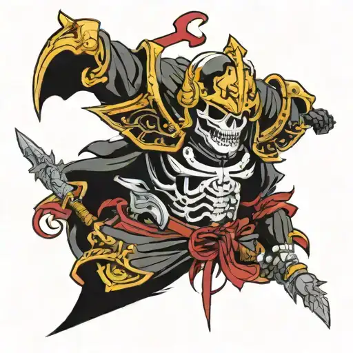 skull knight berserk tattoo design idea